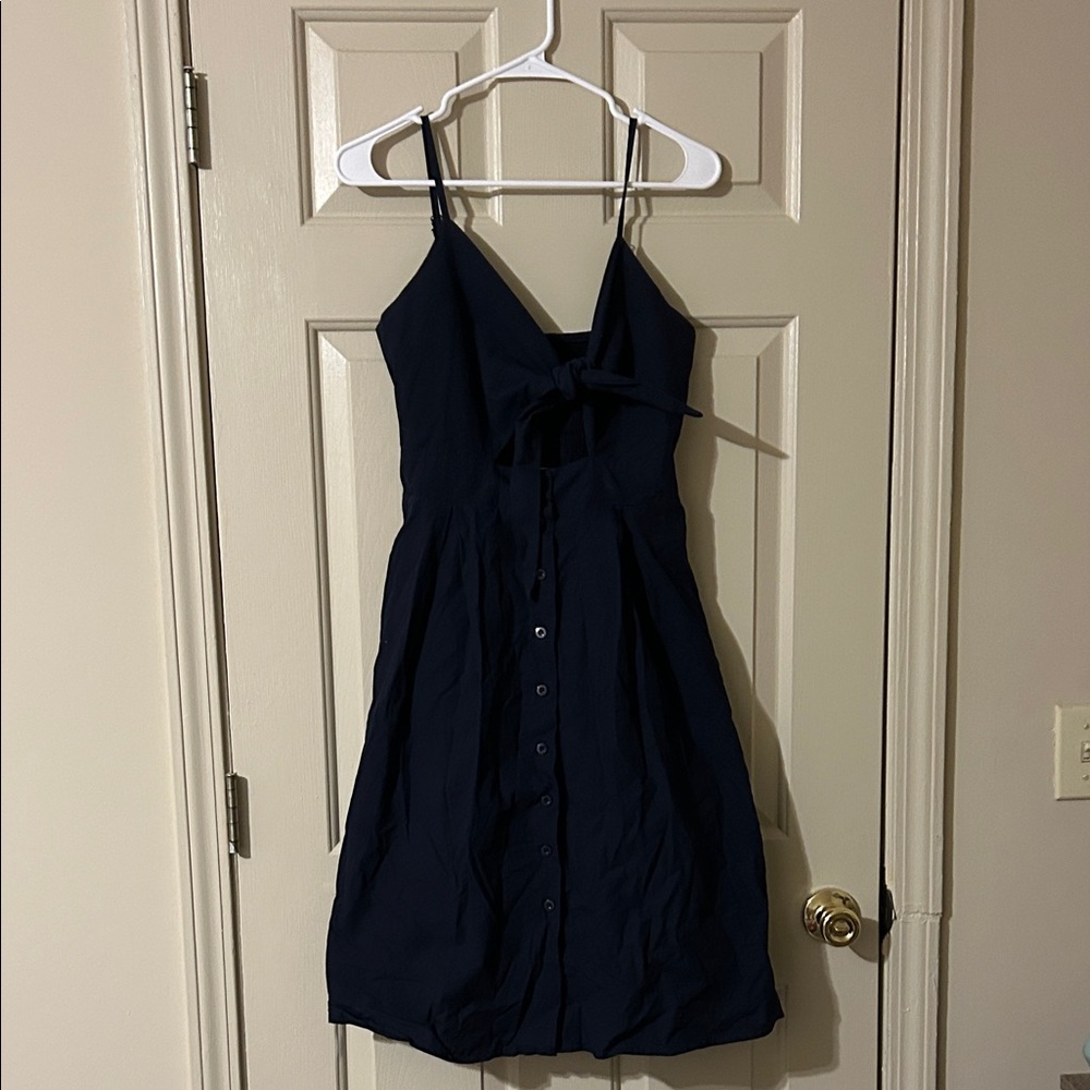 Elegant Navy Dress with cutout